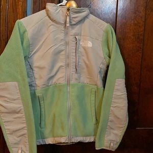 Womens North Face jacket light green